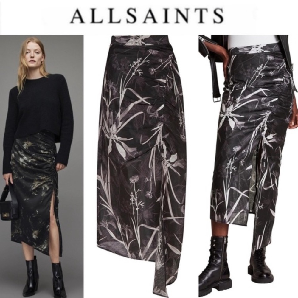 ALLSAINTS CARLA RUTLAND SKIRT US 0 25 xs 279$